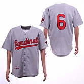 Cardinals 6 Stan Musial Gray 1956 Cooperstown Collection Jersey Dzhi,baseball caps,new era cap wholesale,wholesale hats